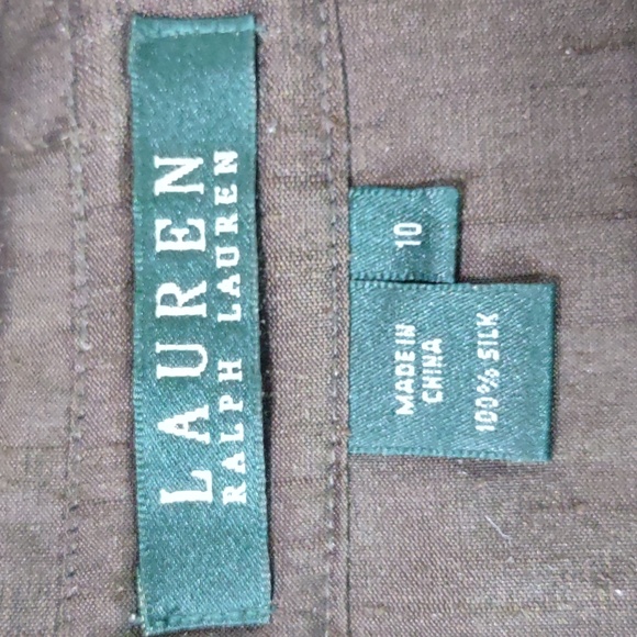 Ralph Lauren Silk Shantung Shirt/Pants Set - Picture 12 of 13